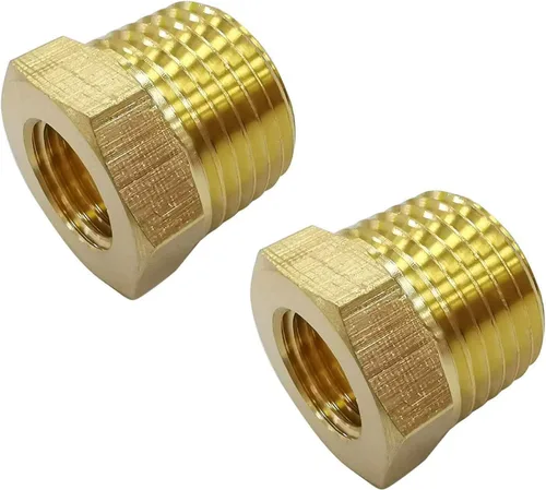 Vista 8 de Midanya NPT - Adaptador convertidor de acoplamiento de rosca hembra de 1/2 pulgada a rosca hembra de 1/2 pulgada de latón macizo, 1 paquete