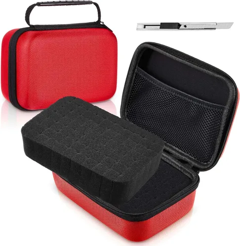 Vista 14 de Relaxweex Funda rígida de EVA con espuma personalizable de 7.1 x 4.7 x 3.1 pulgadas, funda protectora de transporte de EVA a prueba de golpes