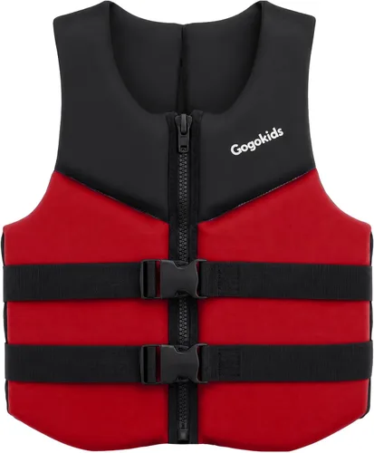 Vista 18 de Gogokids Toddler Swim Vest Pool Floaties for Kids 1-2-3-5-6-9-12 Yrs, Neoprene Swimming Jacket w/Adjustable Strap & Zip, Kids Pool Float Jacket