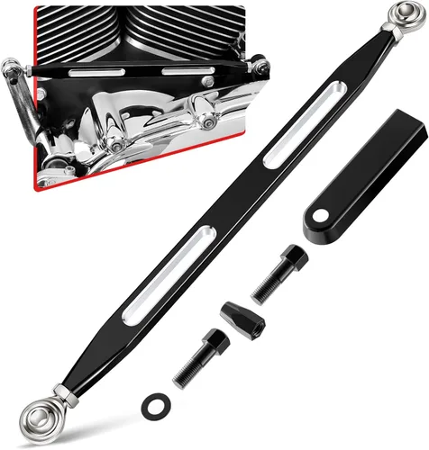 Vista 13 de Amazicha Engranaje de palanca de cambios para motocicleta, color negro, compatible con Harley Davidson Softail Dyna Touring Street Glide Electra