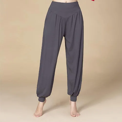 Vista 51 de Pantalones de algodón para mujer, elásticos, suaves, para yoga, deportes
