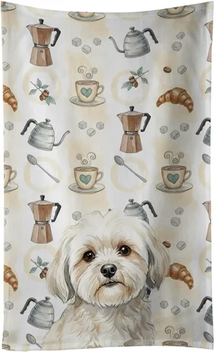 Vista 325 de Caroline's Treasures Afghan Hound - Toalla de cocina para barra de café, terciopelo frontal y lazo de algodón, lavable a máquina Sabueso afgano