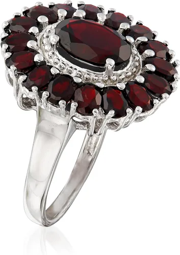 Vista 3 de Ross-Simons 4.90 ct. t.w. Garnet Ring in Sterling Silver