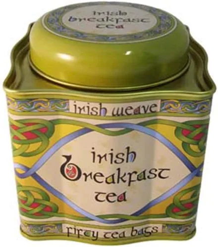 Vista 3 de Royal Tara Taza irlandesa con cruz celta y nudos celtas, caja de tejido irlandés New Bone China -11.0 fl oz/11 fl oz regalo de inauguración