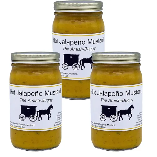 Vista 6 de Amish Mostazas - Eneldo - Tarro de 7 oz - Paquete de 3 frascos