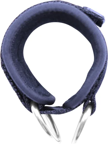 Vista 5 de Correas de tobillo para máquinas de cable con doble anillo en D, puños de neopreno premium ajustables para mejorar piernas, abdominales y glúteos