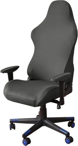 Vista 13 de Fundas para sillas de juegos con fundas para reposabrazos, protector elástico para silla de escritorio de computadora de oficina, tela de poliéster
