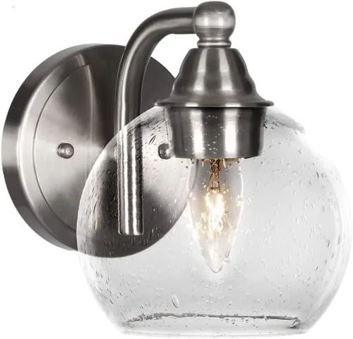 Vista 25 de Toltec Lighting Paramount - Aplique de pared de 1 luz, lámpara de pared para interiores, regulable, compatible con LED de base media, acabado
