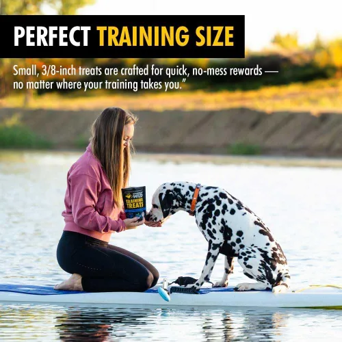 Vista 6 de High Country Wild Blueberry Elk & Venison - Golosinas de entrenamiento para perros y cachorros - Snacks naturales sin granos para cachorros y perros