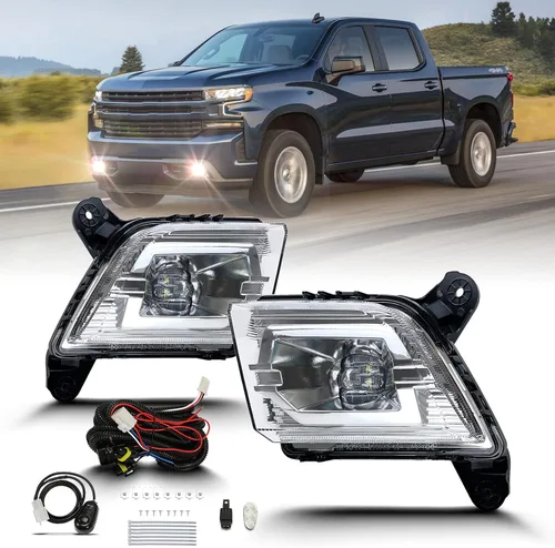 Vista 32 de Fog Lights Compatible With 2013 2014 2015 Ford Explorer Front Bumper Driving Lamp Assembly Clear Lens