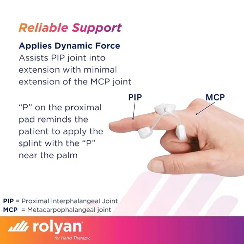 Vista 2 de Rolyan Férula de Extensión de Dedo Sof-Stretch, Extra Pequeña, Blanca, Férula de Dedo con Ajuste Regulable, Soporte de Dedo Sin Látex para Extensión