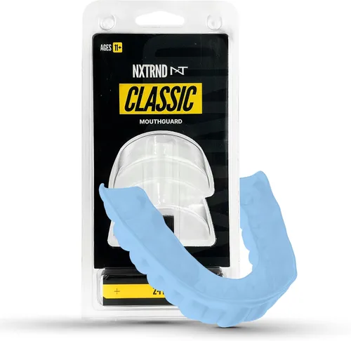 Vista 16 de Paquete de 2 protectores bucales clásicos Nxtrnd, boquilla deportiva de ajuste personalizado para fútbol americano, boxeo, MMA, baloncesto, hockey