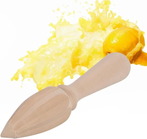 Vista 4 de FLEXMAN Wooden Lemon Squeezer Reamer, Multi Purpose Useful Manual Citrus Squeezer, Lemon Hand Juicer, Lime Squeezer for Lemons, Limes, Oranges