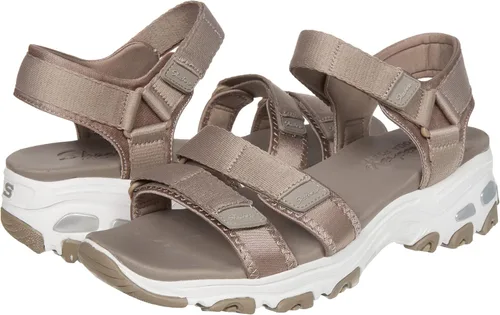 Vista 8 de Skechers Sandalias de cuña D'Lites-Fresh Catch para mujer, marino