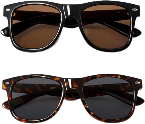 Vista 8 de VISOONE Square Sunglasses for Women Men UV400 Retro Sun Glasses