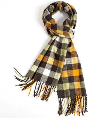 Vista 2 de AUSEKALY Bufanda para hombre y mujer, bufanda de cuello de cachemira, bufanda de invierno a cuadros, bufanda de otoño más suave, clásica, cálida