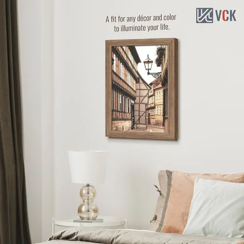 Vista 364 de VCK Marcos para póster de madera maciza de 22.375 x 34 pulgadas, marco de fotos A1 negro con montaje en pared, paquete de 3