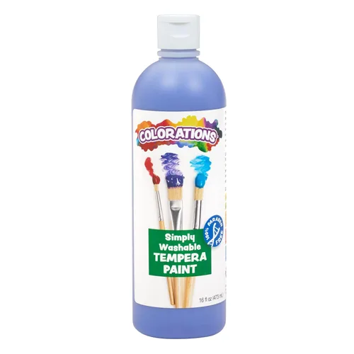 Vista 21 de Colorations WSTAP Pintura de témpera lavable, 16 onzas líquidas, verde manzana, no tóxica, vibrante, atrevida, pintura para niños, manualidades