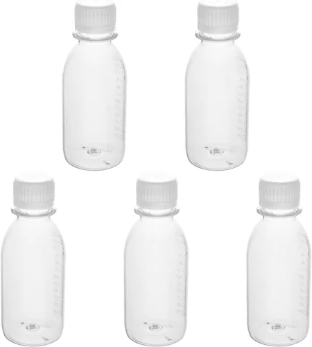 Vista 8 de Aicosineg 20 recipientes de plástico de 5.1 fl oz, botella de reactivo químico de laboratorio, botella de almacenamiento de boca pequeña de 5.07 5.1