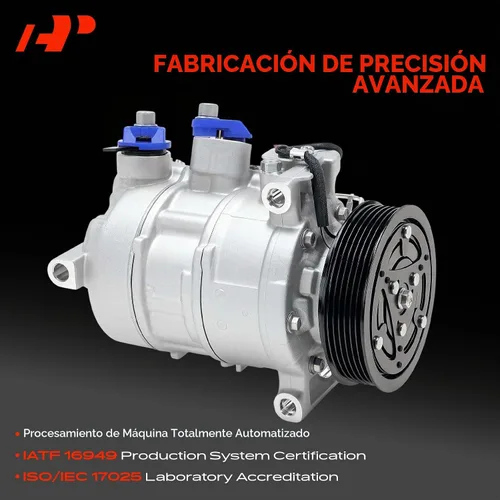 Vista 4 de Compresor de aire acondicionado A-Premium con embrague