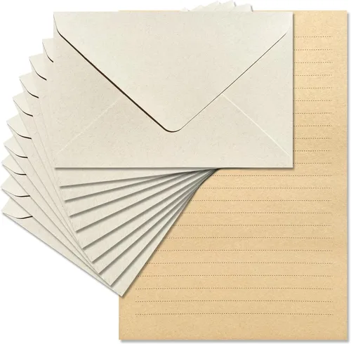 Vista 11 de Tuhangcc Juego de papelería de terciopelo de alta calidad, diseño único con 24 hojas de escritura, 12 sobres (4 x 6), elegante kit de escritura
