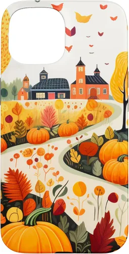 Vista 6 de Fall Leaves Autumn Pumpkin Pattern Autumn Color Foliage Case for iPhone 17
