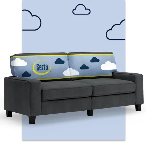 Vista 49 de Serta Palisades Sofás Tapizados para Sala, Sofá de Diseño Moderno, Tela, Beige