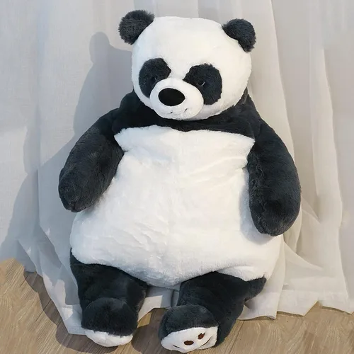 Vista 4 de Animales de peluche con peso de panda, 17 pulgadas, 3.5 libras, peluche de panda con peso grande, almohada de juguete de peluche con peso grande
