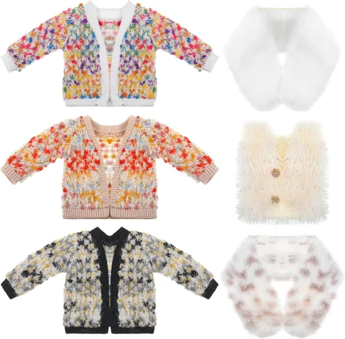 Vista 8 de Bencailor 6 piezas de ropa de muñeca para 11.8 pulgadas, estilo clásico, color vibrante