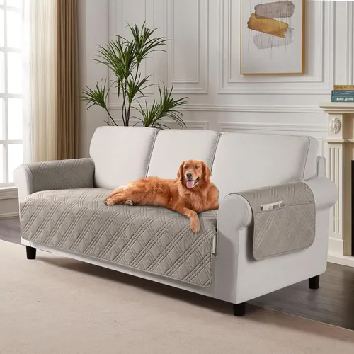 Vista 12 de TAOCOCO Fundas impermeables para silla para mascotas y perros con respaldo antideslizante, fundas para asiento de silla con bolsillo lateral