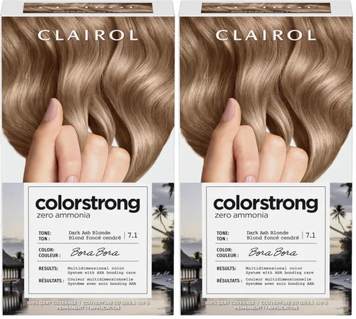Vista 29 de Clairol ColorStrong - Tinte permanente para el cabello, sin amoníaco, rubio 9.1 rubio ceniza claro