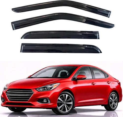 Vista 285 de KPY Moldura deflectora de viento con protección contra la lluvia compatible con Mazda CX-3 2016-2021 (CX3), 4 unidades, para ventana lateral