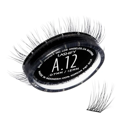 Vista 26 de Lashify Amplify - Extensiones de pestañas Gossamer de 0.47 pulgadas, color ceniza, pestañas postizas para un aspecto natural