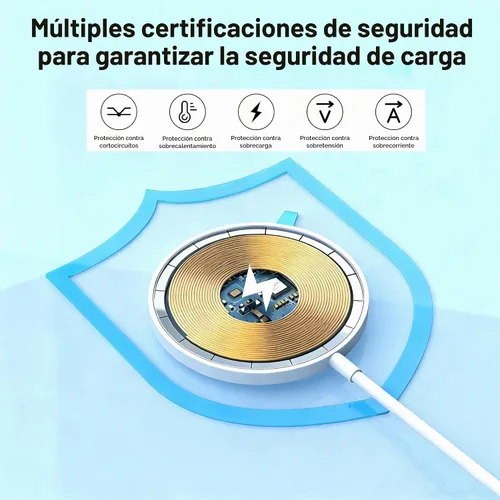 Vista 3 de Cargador inalámbrico magnético [certificado Apple MFi] Cargador iPhone