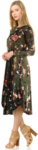 Vista 3 de CzzzyL Vestido de lactancia de maternidad de manga corta para mujer