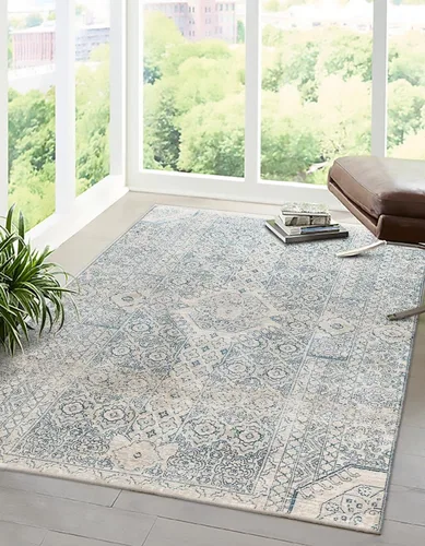 Vista 9 de Unique Loom Newport Collection - Alfombra Chepstow (Runner 2' 0" x 3' 11", gris/marfil)