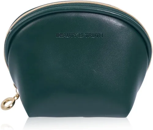 Vista 2 de Mini bolsa de lápiz labial, bolsa portátil para monedero, mini bolsa de maquillaje con compartimentos, Negro