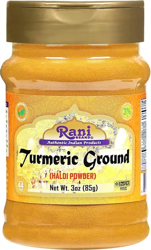 Vista 17 de Rani Polvo de Especias de Raíz de Cúrcuma Orgánica (Haldi), (Alto Contenido de Curcumina) 16oz (1lb) 454g Frasco PET ~ Todo Natural Vegano Apto