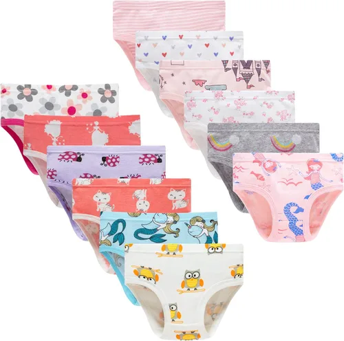 Vista 18 de Barara King - Ropa interior de algodón suave para niñas pequeñas, infantes y niños