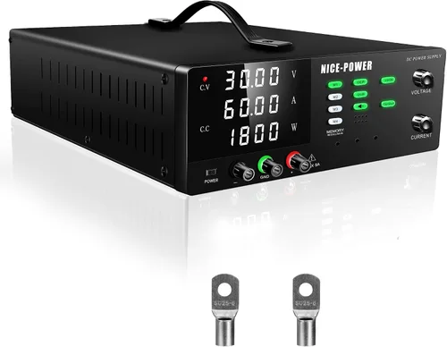 Vista 10 de NICE-POWER Fuente de alimentación de CC variable, 15V 30A 450W de conmutación de alta potencia Fuente de alimentación de banco regulada de CC