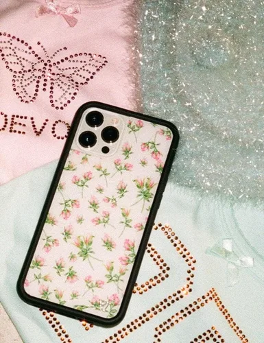 Vista 8 de Wildflower Fundas - Compatible con iPhone 15 Pro Max - Rosa Posie Rosie