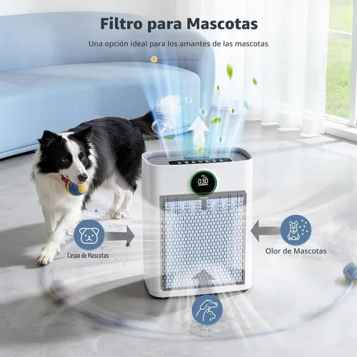 Vista 7 de Paquete de 4 filtros de repuesto HAP603 para purificador de aire ECOSELF Azul