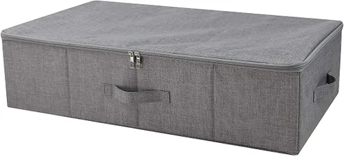 Vista 9 de iwill CREATE PRO Contenedores organizadores plegables de almacenamiento para zapatos debajo de la cama con tapa, cesta organizadora de ropa debajo