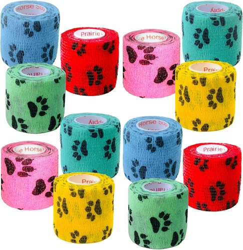 Vista 14 de Cinta adhesiva para veterinarios (negro) (paquete de 2) (2 pulgadas x 15 pies), autoadhesiva, adherente, cohesiva, flexible, autoadhesiva, rollo