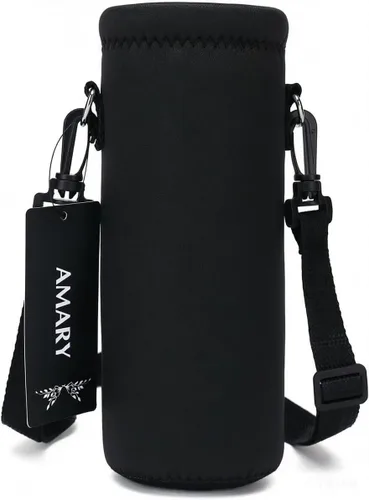Vista 24 de AMARY - Bolsa de transporte de neopreno para botella de agua, con correa ajustable para el hombro, cubierta aislada para botellas de acero Aves
