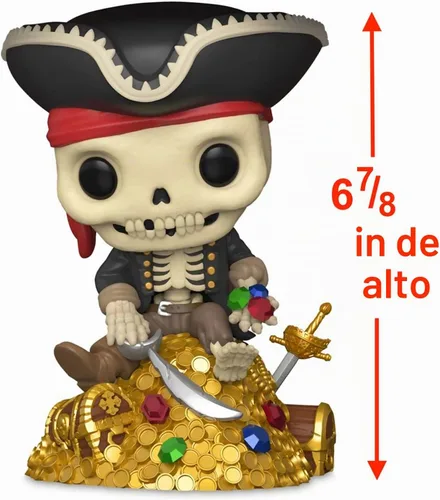 Vista 2 de Funko 48889 Pop! Disney: Piratas del Caribe - Esqueleto del Tesoro (Edición Especial) #783