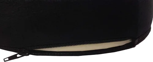 Vista 4 de Cojín para el coxis Kieba, espuma viscoelástica ortopédica, gran almohada para dolor de coxis, la espalda y la ciática, Negro, 1