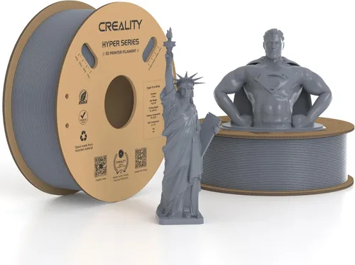 Vista 14 de Filamento PLA oficial de Creality Hyper de 1.75 mm, filamento PLA de alta velocidad de 30-600 mm/s para impresora 3D rápida, precisión dimensional