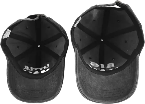 Vista 5 de 2 gorras de béisbol ajustables de algodón bordadas en 3D a juego, para hombre grande y hombre pequeño, papá e hijo