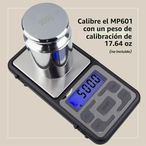 Vista 8 de GemOro Platinum MP601 - Báscula de joyería Báscula de cocina de bolsillo de clase premium Herramienta de precisión digital Lectura y precisión